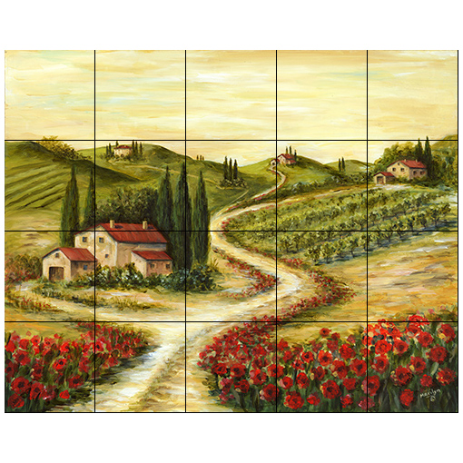 Dunlap "Road With Poppies"